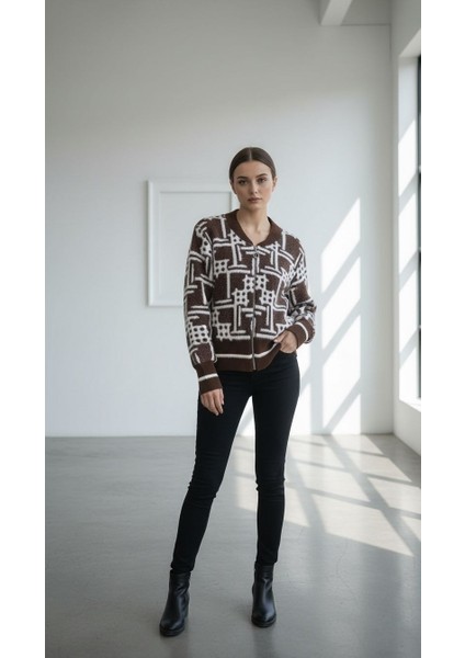 Fermuarlı Bomber Triko Hırka/ceket indirimleri