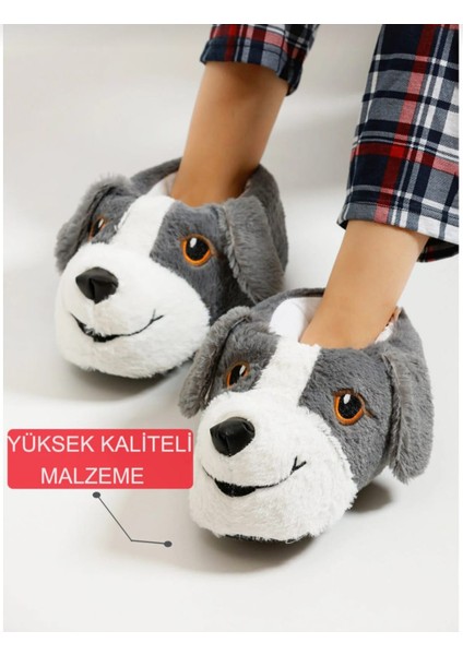 Unisex Yumuşak Taban Sevimli Köpek Panduf Yetişkin ve Çocuk Kız ve Erkek Panduf fiyatları