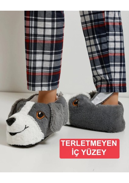 Unisex Yumuşak Taban Sevimli Köpek Panduf Yetişkin ve Çocuk Kız ve Erkek Panduf modelleri