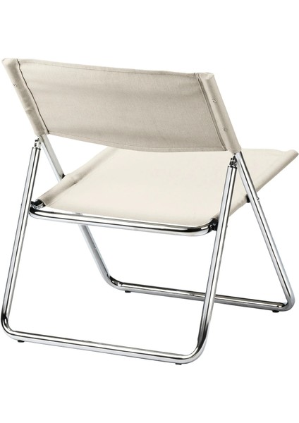 Mofalla Tekli Koltuk Paslanmaz Çelik Bej