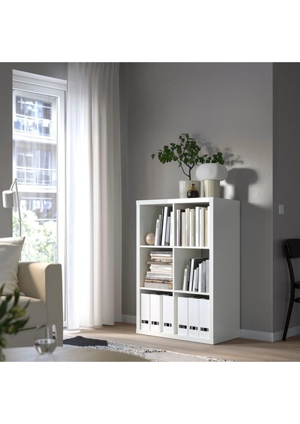 Kallax Açık Raf Ünitesi Beyaz 77 x 112 cm modelleri