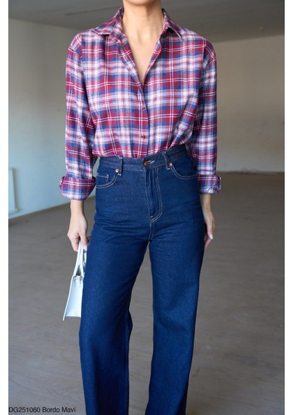 Ekose Desen Oversize Oduncu Gömleği modelleri