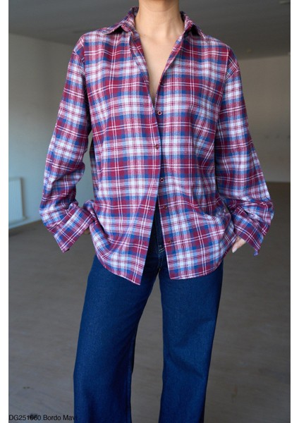 Ekose Desen Oversize Oduncu Gömleği fırsatları