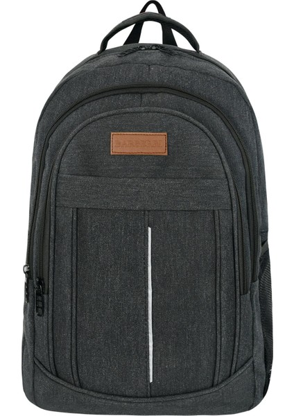 Çok Amaçlı Laptop Dizüstü Bilgisayar Bölmeli Sırt Çantası Siyah