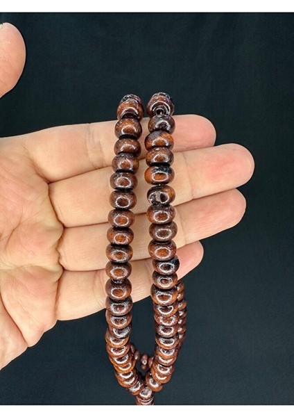 Zeytin Ağacı 99'luk Tesbih Kahverengi Renk 10,5mmx7,5mm T-769 fırsatları