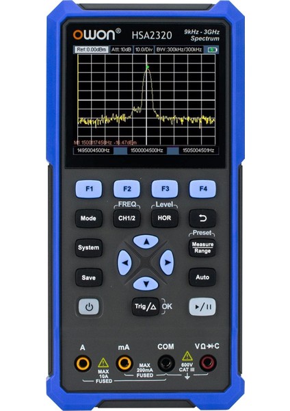 HSA2320 Spektrum ANALIZÖR3GHZ+OSILOSKOP200MHZ+MULTIMETRE