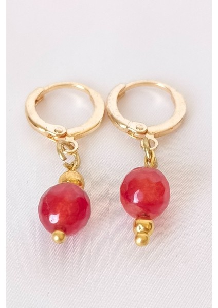 Nazar Boncuklu Altın Kaplama Mercan Doğal Taşlı Takı Seti fırsatları