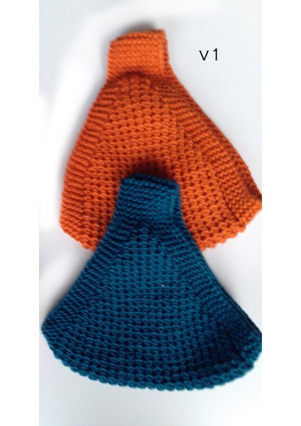 El Örgü Bere,düz Örgölü Alın Beresi,Kırmızı,Mavi,Turuncu,Sarı,Bej, 2 Li Bere,