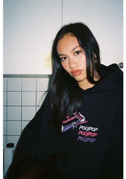 Firestarter Siyah Relaxed Fit Siyah Hoodie fırsatları