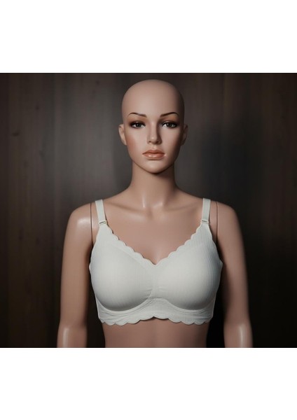 Balensiz Yumuşak Dolgulu Geniş Askılı Ribana Günlük Bralet