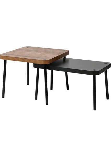 Sonhult Sehpa Seti Gri Ceviz Görünüm 2 Parça