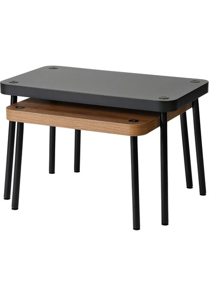 Sonhult Sehpa Seti Gri Ceviz Görünüm 2 Parça modelleri