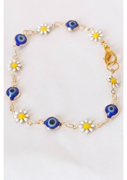 Papatyalı Nazar Boncuklu Takı Seti modelleri