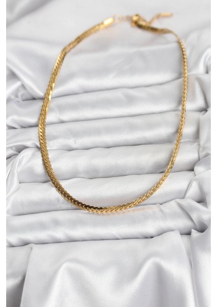 316L Çelik Gold Renk Zincir Kadın Kolye - TJ-BKO10631 fiyatları