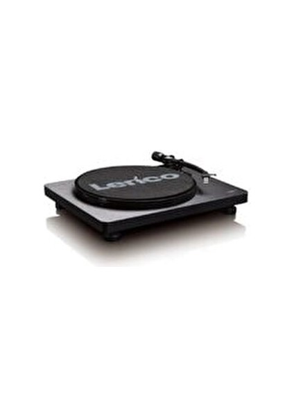 L-30BK Pikap USB Kayıt Özellikli Yarı Otomatik Ahşap Tasarım Siyah