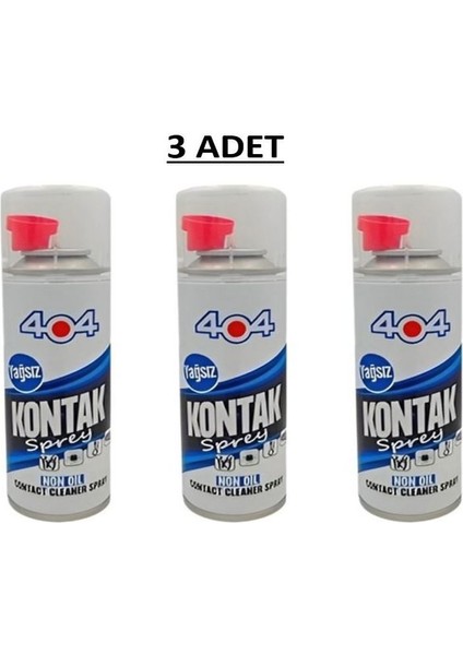 Kontak Sprey Yağsız 200 ml 3 Adet
