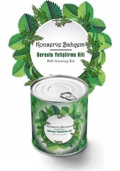 Konserve Bahçem Evde Konservede Dereotu Yetiştirme Kiti Aparatı