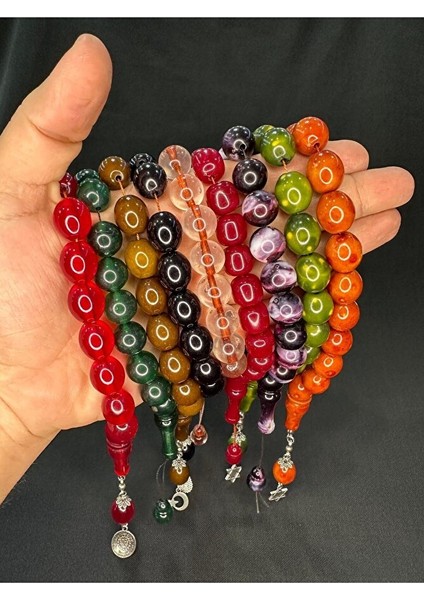 EFE BOY ŞAK ŞAK MASKOT AKRİLİK TESBİH 6 ADET KARIŞIK RENK T-772-3