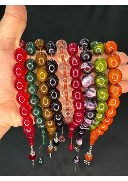 EFE BOY ŞAK ŞAK MASKOT AKRİLİK TESBİH 6 ADET KARIŞIK RENK T-772-3