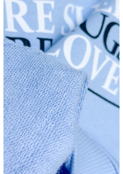 Erkek Çocuk Baskılı 3 Iplik Kumaş Kanvas Pantolonlu Pamuklu Alt Üst Takım fırsatları