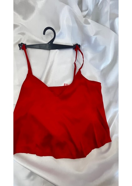 Kırmızı Ikili Mini Çeyizlik Şort Takım modelleri