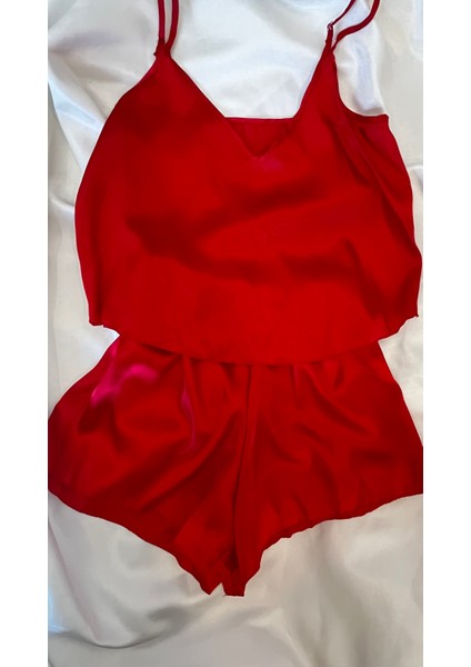 Kırmızı Ikili Mini Çeyizlik Şort Takım fırsatları