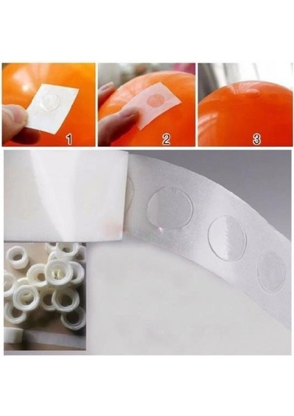 Sticker Damla Model Çift Taraflı Yapışkan Balon Yapıştırıcısı modelleri