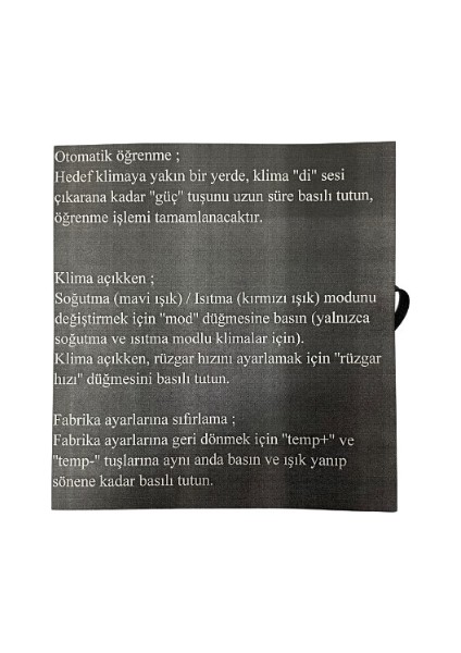 K8 Universal Klima Uzaktan Akıllı Kumanda Tüm Modellere ve Klimalara Uyumlu Anahtar Kumanda