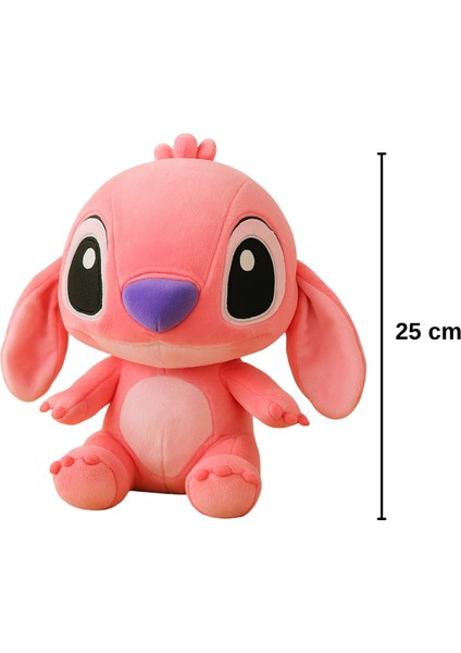 Stitch Peluş Oyuncak - Hediyelik Stitch Pembe - 25 cm