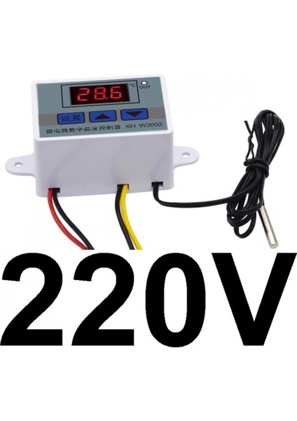 W3002-220v 10a Dijital Termostat Kuluçka Makinalarına Uygun Hassas fiyatları