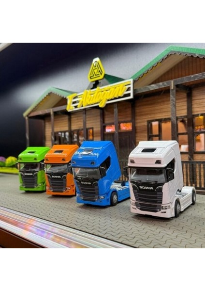Scanıa Logolu Tır Maketi 4lü Set (Dorsesiz) fiyatları