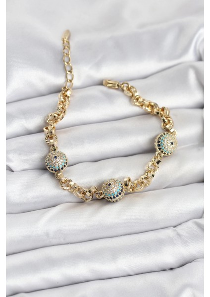 Xuping VIP Nazarlı Gold Renk Bileklik - TJ-BB8079