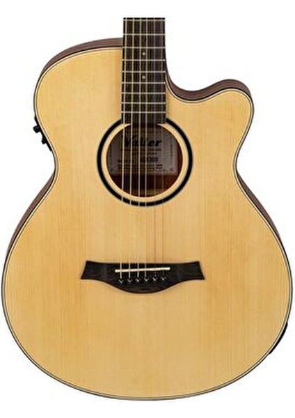 AGX300 Elektro Akustik Gitar İnce Kasa Natürel Mat 6 Tel Profesyonel Kullanım İçin