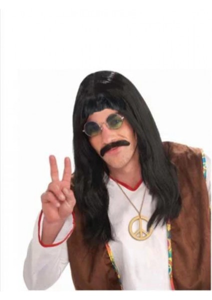 Uzun Barış Manço Peruğu ve Bıyığı (K95)