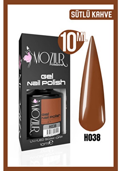 Mozıur H038 Kalıcı Oje UV LED Teknolojisiyle Kahverengi 10 ml Dayanıklı Formül fırsatları