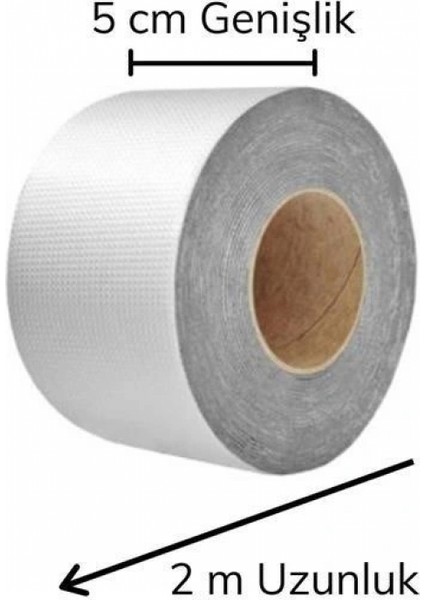 2 Mt Yüksek Sıcaklık Dayanan Su Geçirmez Çatı Duvar Çatlak Onarıcı Yapışkan Bant Folyo 5 Cm modelleri