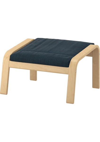 Poäng Ayak Uzatma Taburesi Hillared Koyu Mavi Huş