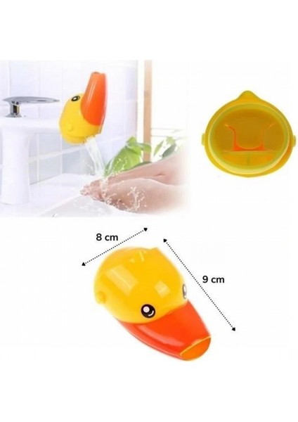 Çocuklar İçin Eğitici ve Güvenli Musluk Uzatıcı Genişletici Başlık Aparatı Ördek Figürlü indirimleri
