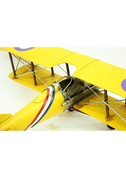 Dekoratif Metal Uçak Çift Kanatlı Biblo Dekoratif Hediyelik modelleri