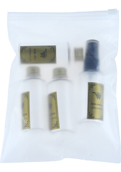 Seyahat Seti 4lü 0.50ML Kolonya Duş Jeli Saç Kremi Şampuan Kutusu fiyatları