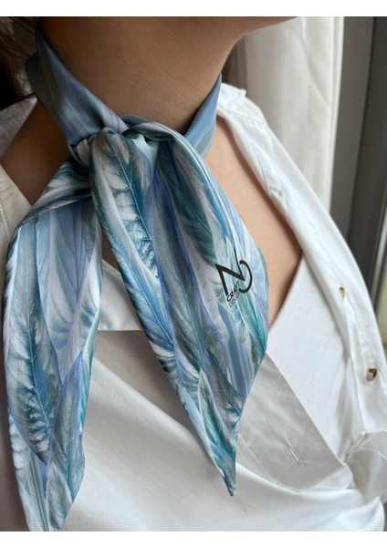 Mavi Uzun Boyun Fuları