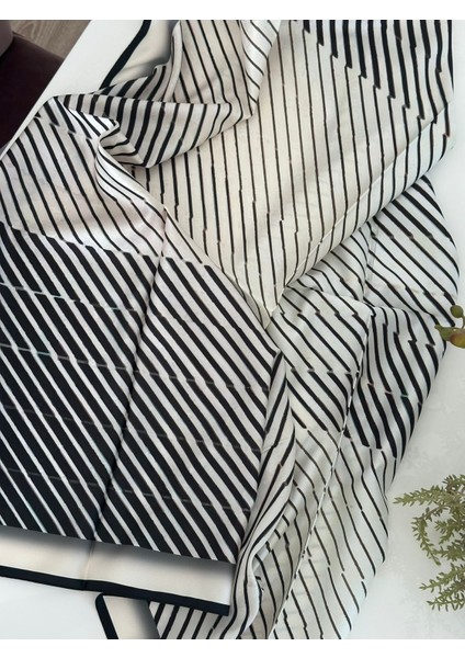 Krem Çizgili Twil Eşarp fiyatları