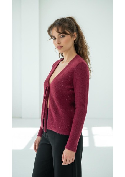 Önden Bağcıklı,taşlı,sakallı Hırka/ceket