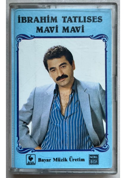 Ibrahim Tatlıses Mavi Mavi Bayar Müzik Kaset (Orijinal Dönem Bayar Baskı Kaset)