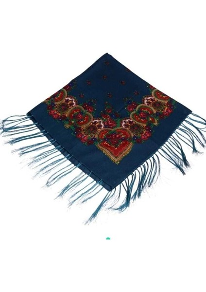 Büyük Boy Hamavi Şal – Günlük Kullanıma Uygun Püsküllü Puşi