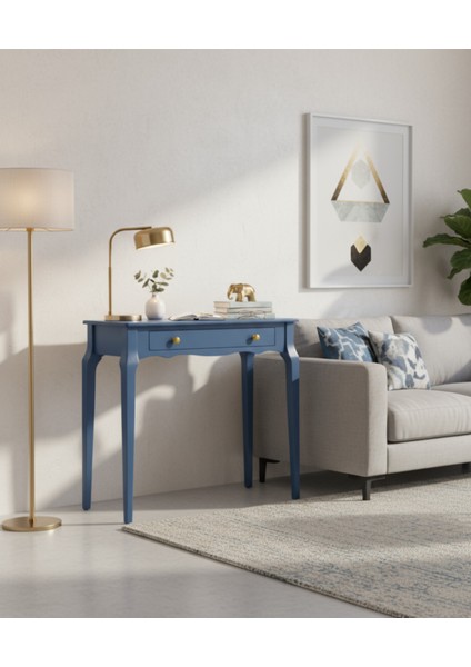 120 cm Masif Konik Mavi Dresuar