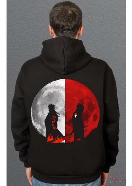 Anime White Red Naruto Kakashi Ball Sweatshirt Unisex Kapüşonlu Hoodie