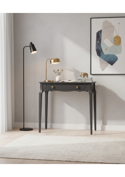 120 cm Masif Konik Siyah Dresuar