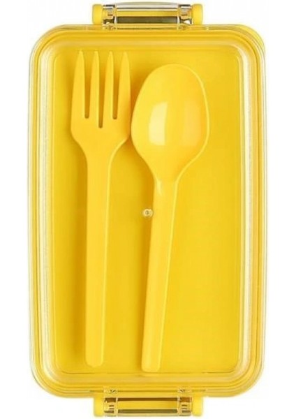 2 Bölmeli Çok Amaçlı 900 ml Kapasiteli Çatal Kaşıklı Dayanıklı Beslenme Kabı Yiyecek Kutusu indirimleri