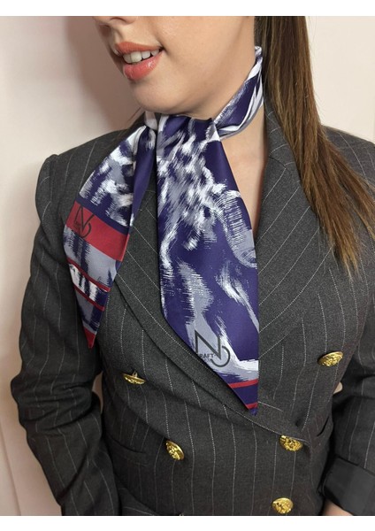 Resmi Lacivert Uzun Boyun Fuları